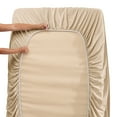 thumbnail image 2 of Clara Clark  Hotel Luxury 6 Piece Sheet Set - Super Soft Bedding Sheets & Pillowcases Twin XL - Beige Cream, 2 of 5