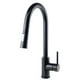 thumbnail image 1 of Llave Monomando Fregadero O Tarja Cocina Retráctil Rubinett Laton Solido Negro Mate Pre Lavado, 1 of 4