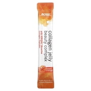 NOW Foods Solutions, Collagen Jelly Beauty Complex, Sweet Orange, 10 Jelly Sticks, 0.705 oz (20 g) Each