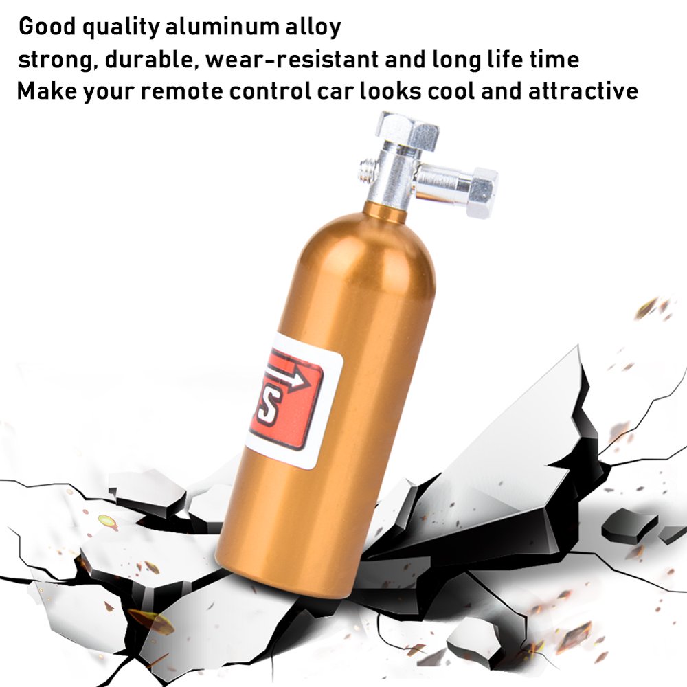 OTVIAP Mini NOS Nitrous Oxide Bottle Canister for 1/10 Traxxas RC Rock