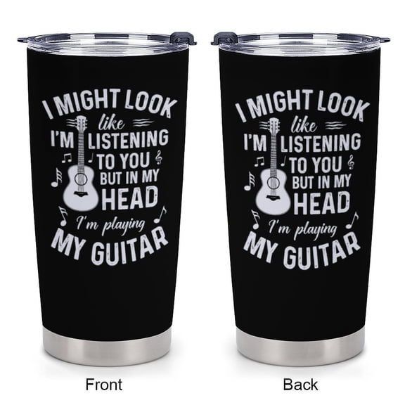 Guitar Gifts for Men Women - Gifts for Guitars Players - Christmas Birthday Gift for Musician Lovers - Guitars Accessories Gift - 20oz Guitar Tumbler