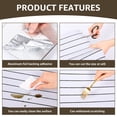 thumbnail image 6 of Peel and Stick PVC Slat Wall Panel, 118" x 15.75" Self Adhesive Faux Oak Wood Grain – 3D Soundproof Wall Panels for Ceilings, 6 of 7