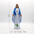 thumbnail image 4 of Figura de la Virgen María de plástico, ideal para regalar. Escultura religiosa católica de la Virgen María. Los 35x13cm B, 4 of 6