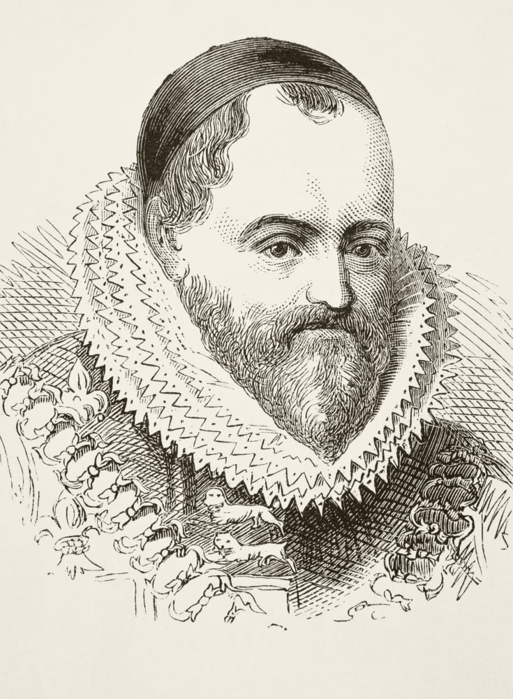 William Camden 1551 To 1623 English Antiquarian And Historian Author Of Britannia From The National And Domestic History Of England By William Aubrey Published London Circa 1890 Canvas Art - Ken Welsh