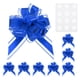 thumbnail image 1 of Uxcell 8 paquetes de grandes cintas para envolver regalos, cinta de lazo reutilizable azul oscuro, 1 of 6