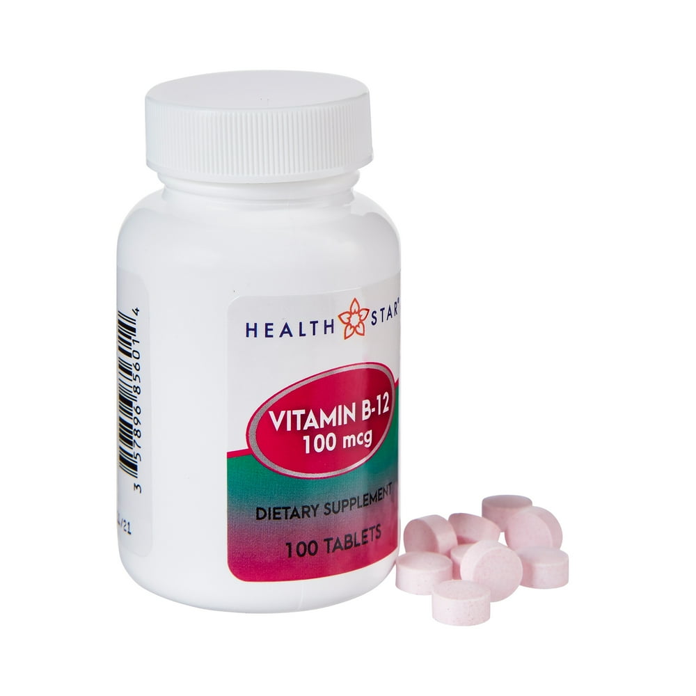 GeriCare Vitamin B Tablet 100 mcg 85601GCP 1 Bottle(s), 100 per
