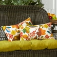 thumbnail image 3 of Greendale Home Fashions 19'' x 12'' Reversible Outdoor Throw Pillow, Set of 2, Esprit Floral, 3 of 5