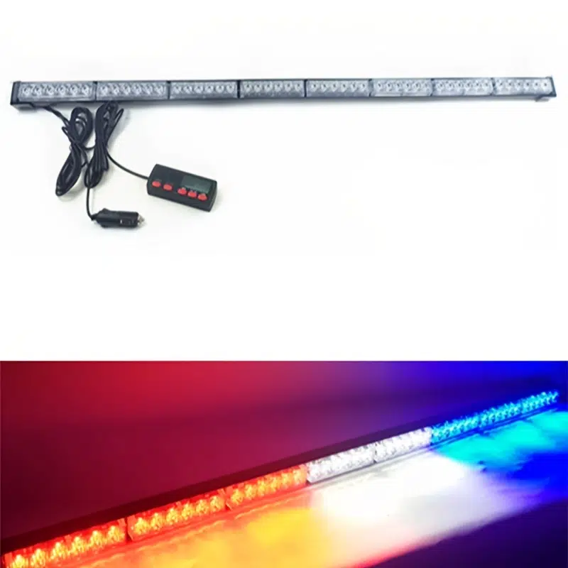 1pc LED Strobe Light Bar 8Section 48LED 3W High Beam Flashing Lights