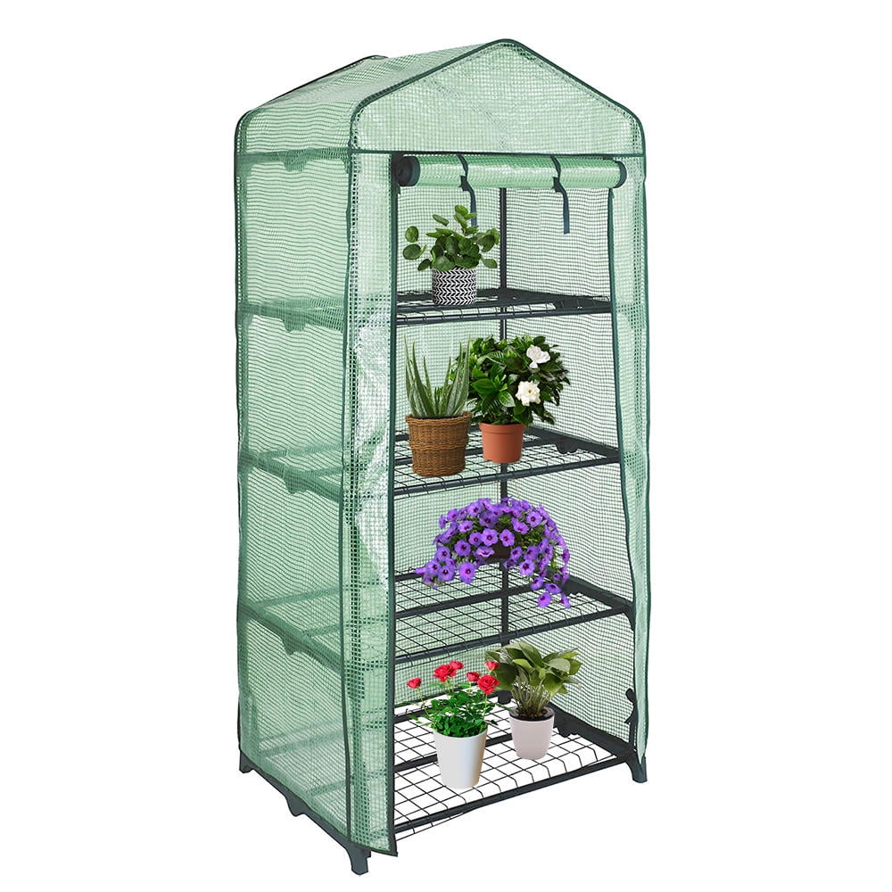 4 Tier Greenhouse, Warm Greenhouse Winter Gardening House Plants with ...