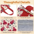 thumbnail image 4 of Pioneer Flower Floral Print Pattern Insulated Lunch Bag for Women & Adults,Large Portable Soft Cooler Lunch Bag,Thermal Food Storage Tote with Pearl Cotton,8.66L,8.75x5.75x9.5 Inch, 4 of 6