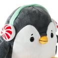 thumbnail image 5 of Hallmark Christmas Penguin Plush with Peppermint Ear Muffs, 8" H, 5 of 6