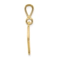 thumbnail image 2 of Diamond2Deal 14K Pendentif Initiale Lettre O en Or Jaune Script Filigrane pour Femmes, 2 of 6