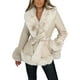 thumbnail image 1 of Txlixc Chaqueta de cuero de mujer con cuello de felpa de contraste casual Txlixc moda, 1 of 7