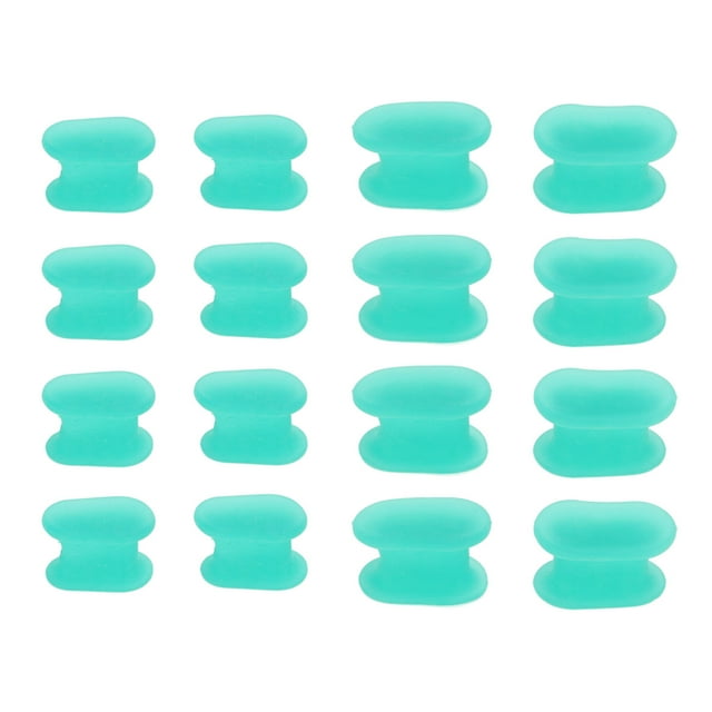 Separadores de dedos de silicona suaves y flexibles, adecuados para la piel, para hombres y mujeres.