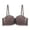 Army Green, variant on Women's Ruched Front Lace Balconette Bra - Underwire Half-Cup Bandeau with Scalloped Trim for Natural Cleavage & Push-Up Support