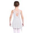 thumbnail image 5 of Hansber Girl's Lyrical Dance Dress Figure Ice Skating Asymmetrical Skirt Leotard Ballet Contemporary Dancewear White 10, 5 of 6
