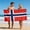 Multicolor A, variant on LACKUST Large Quick Dry Microfiber Beach Towel with Flag Print, Absorbent Fast-Drying Towel for Swimming Travel Gym and Bathing