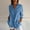 Light Blue, variant on Blmnix Cute Blouses for Women Fall Must-Haves Army Green Draped Solid Color Workout Tops Women V-Neck Long Sleeve Blouses