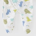 thumbnail image 5 of CAUYDY Newborn Boys Sleepers Baby Clothes 6 9 12 18 Months Preemie Long Sleeve Romper Fall Winter Infant Boy Cute Pajamas Toddler Jumpsuit Dark Blue for Sizes Newborn, 5 of 6