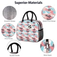 thumbnail image 4 of Insulated Lunch Bag for Women, Floral Print Oxford Fabric Lunch Box, Leakproof Thermal Cooler Tote for Work, School & Picnic, Camo, Camouflage Print, 4 of 5