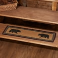 thumbnail image 2 of VHC Brands Rustic & Lodge Flooring Wyatt Bear Jute Latex Backing Stenciled Nature Print Rectangle Bedding Accessory, Stair Tread Rect 8.5x27, Crimson Red, 2 of 7