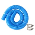 thumbnail image 2 of Manguera para piscina de 1,5 m de longitud, 2 abrazaderas resistentes, alto rendimiento, versátil, fácil instalación, repuesto, accesorios, portátil. Azul, 2 of 8