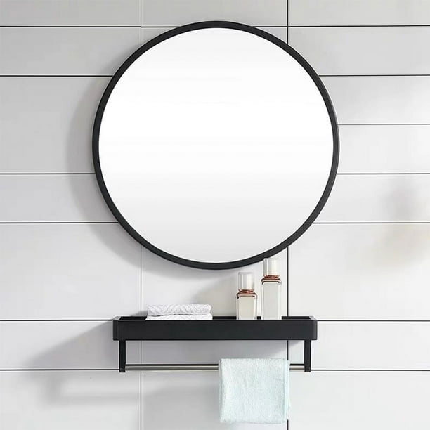 Vanity Mirror Entryway, Round Black Framed Bathroom Mirror