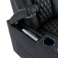 thumbnail image 2 of comfiroom Leather Home Theater Seating Classic Series Dual Power Movie Gaming Recliner Sofa with Type-C USB Charger, 2 of 10