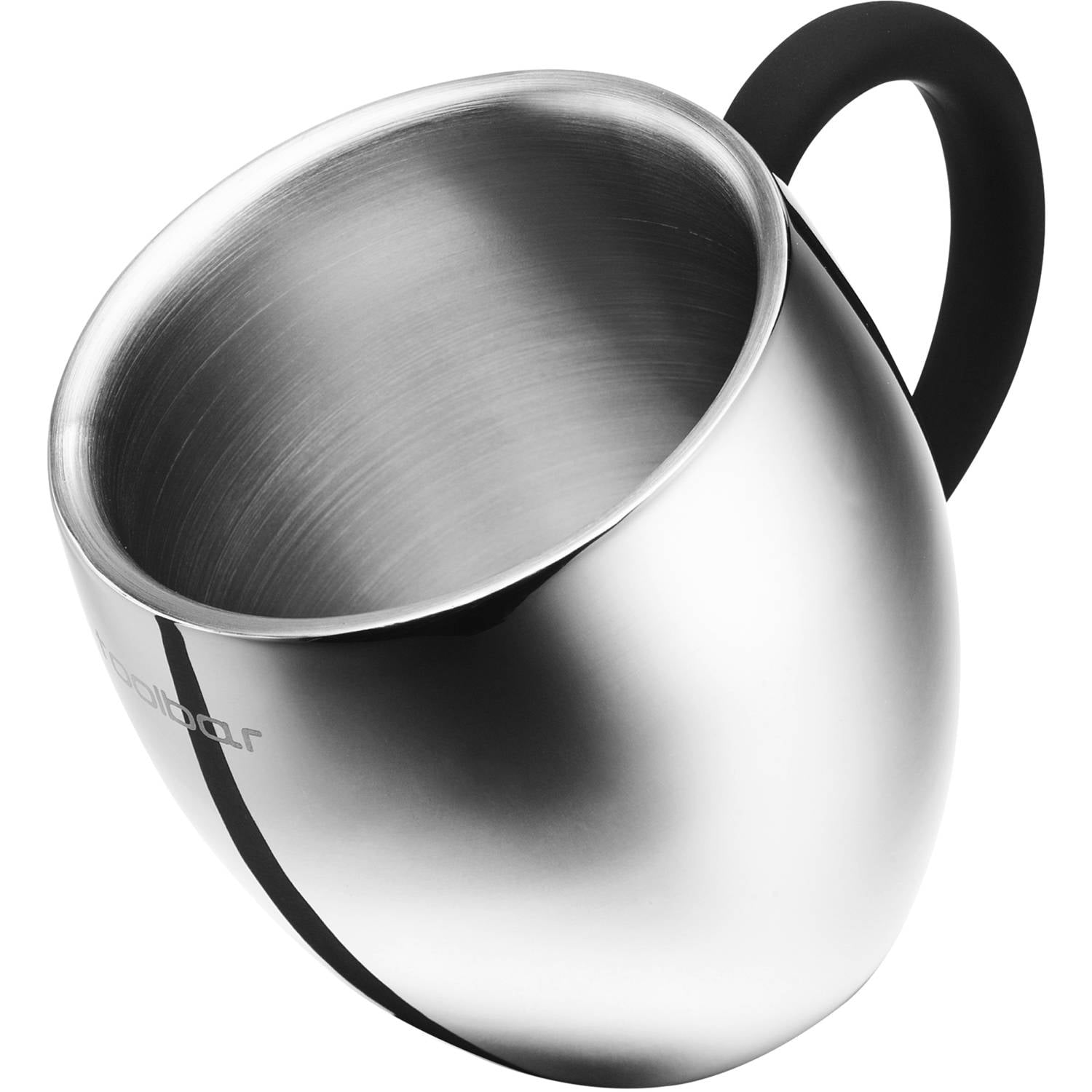 Metier Atelier 10 oz Double Wall Insulated Stainless Steel Coffee Mug/Desk Mug, Metallic