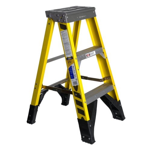 Werner 7303 375-Pound Duty Rating Type IAA Fiberglass Stepladder, 3-Foot