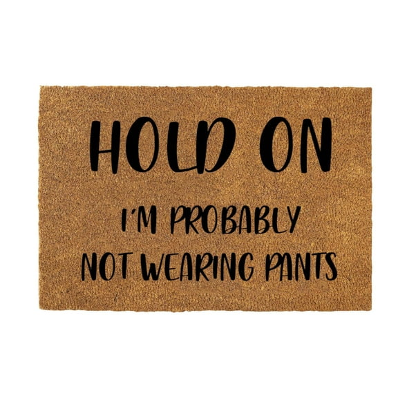 Dmlowu Christmas Doormat, Quicker Dry Christmas Bathroom Rugs, Letter Print Christmas Front Door Mat, Comfortable Rug for Bathroom Bedroom, 18x24" Non Slip Christmas Welcome Mat