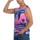 thumbnail image 3 of Balery Hawaiian Beach Dolphin Camisetas sin mangas para hombre, absorbe la humedad y protege contra el mal olor.-XX-Large, 3 of 7