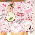 thumbnail image 4 of Pink Birthday Decorations Party Supplies Set Include Happy Birthday Banner, Balloons, Stickers, Hanging Swirls, Cake Cupcake Toppers, Tablecloth for Girls Stitch Theme Party, 4 of 6