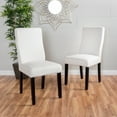 thumbnail image 2 of Hayes Contemporary Fabric Dining Chair, Set of 2, Ivory, 2 of 6