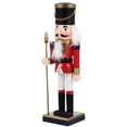 thumbnail image 2 of Nutcracker Soldier Decor Christmas Nutcracker Figure Wooden Nutcracker Soldier, 2 of 6