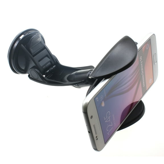 Car Mount for Samsung Galaxy S23 FE Phone - Dash Windshield Holder Cradle Swivel Dock Suction for Samsung Galaxy S23 FE 6.4" (Fan Edition) Model