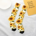thumbnail image 5 of Cauagu Yellow Polka Dot Sunflower Print Women's Men's Ankle Socks 1-pack Casual Athletic Socks for Unisex Adult Moisture-Wicking Socks for Daily Wear/Running/Sport, 5 of 8