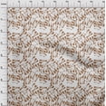 thumbnail image 3 of oneOone Cotton Cambric Brown Fabric Texture Watercolor Sewing Fabric By The Yard Printed Diy Clothing Sewing Supplies 56 Inch Wide, 3 of 4