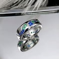 thumbnail image 4 of K-KED Elegant 925 Silver Filled Cubic Zircon Ring Women Delicate Jewelry Wedding Gift Sz 6-10-6, 4 of 6