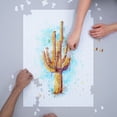 thumbnail image 3 of Saguaro Cactus, Watercolor (1000 Piece Puzzle, Size 19x27, Challenging Jigsaw Puzzle for Adults and Family, Made in USA), 3 of 4
