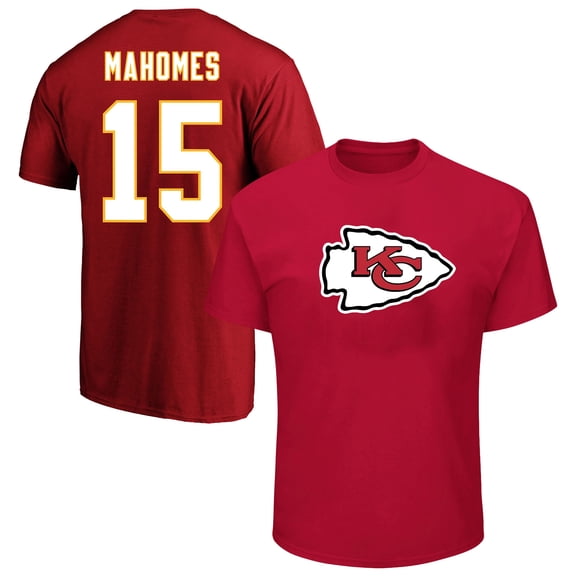 Men's Fanatics Patrick Mahomes Red Kansas City Chiefs Big & Tall Player Name & Number T-Shirt