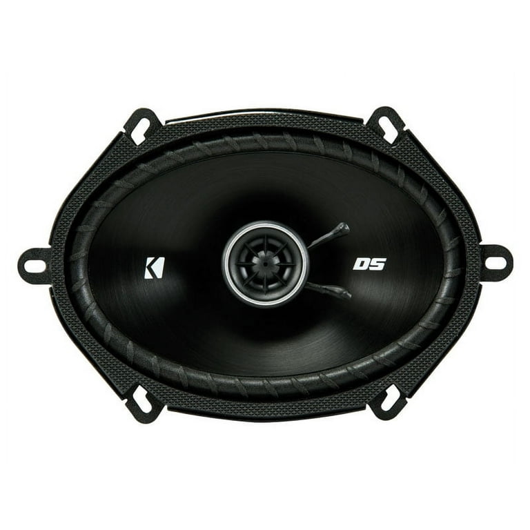 KICKER 6x8-Inch (160x200mm) 4-Ohm Coaxial Door Speakers DSC6804
