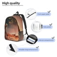 thumbnail image 4 of Naloa Astronaut On Mars A Canvas Backpack for Men Women Rucksack Casual Travel Daypack College Tote Satchel Bookbag for Teens-Small, 4 of 7