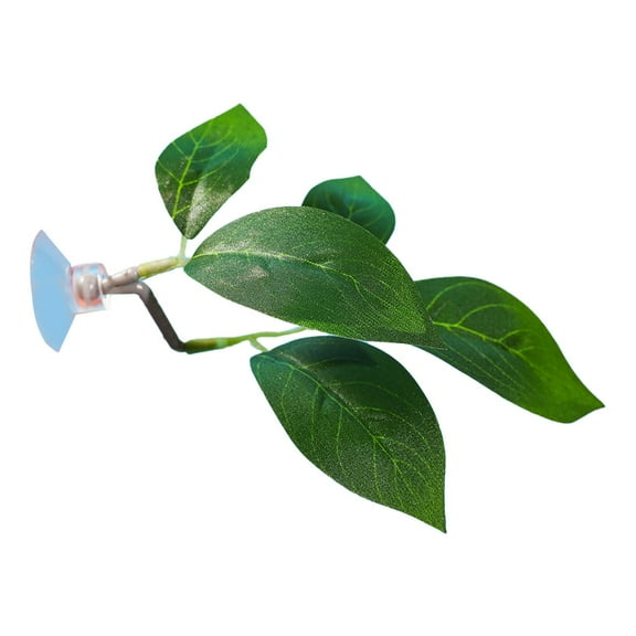 Ikeay Aquascape Betta Fish Resting Leaf, Plastic Aquarium Plant for Egg Laying, Realistic Design for Natural Tank Environment, 1 Leaf