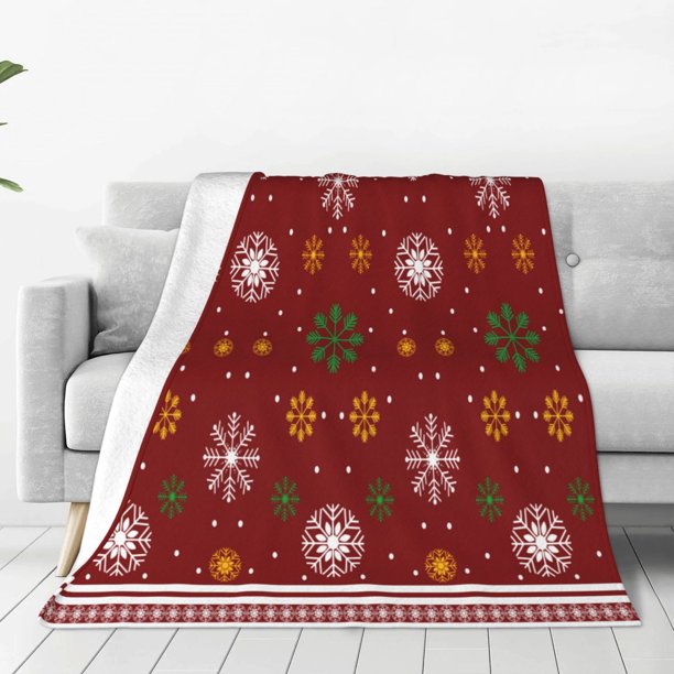 Balery Merry Christmas Manta de Felpa Suave y Acogedora – Cobija de Franela Aterciopelada para Cama, Lavable y Cálida para Sofá, Mascotas, Transpirable-40"x30"