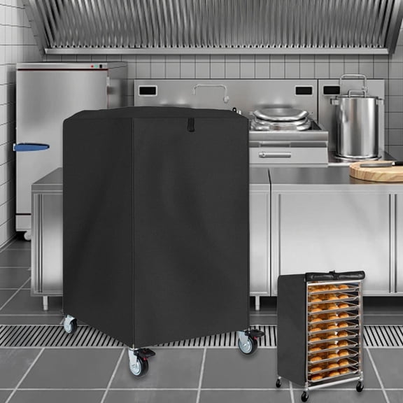 CUTICATE Baker Rack Cover,Bun Pan Rack Cover,Oxford Cloth Commercial Dustproof Zipper Closure,Wear Resistance for Kitchen Shop Bakery