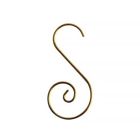 

Metal S-shaped Hooks Spiral Swirl Ornament Hanger Christmas Tree Decoration Accessories Gold