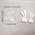 thumbnail image 1 of Easter Bunny Silicone Mold Double Rabbit Ornaments Mould Long Eared Rabbit Plaster Ornaments Home Decoration Mold, 1 of 5