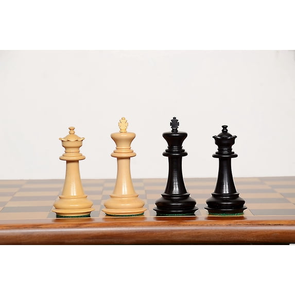 BCBESTCHESS Wooden Chess Pieces Only Handcrafted unique Wood Chessmen with 3.75" King, Chess Game Pawns in Ebonised Wood & Box wood.