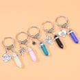 thumbnail image 4 of Llavero Hexagonal con cristales de Chakra, colgante de piedra, llavero, bolso, colgante, regalos de boda, cumpleaños y San Valentín, 4 of 7